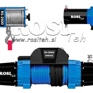 12 V ELEKTRIČNO VITLO RS-2500, RS-3500, RS-12000