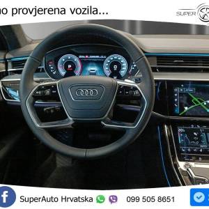 Audi A8 3.0 TDI quattro Aut. 286 KS, ZRAČ+PANO+360°+GR SJED+ACC+KEY+VIRT