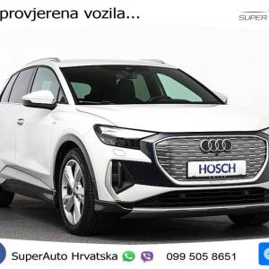 Audi Q4 e-tron 40 2xS line 204 KS, ACC+KAM+GR SJED+VIRT