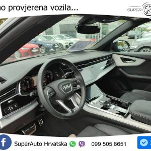 Audi Q8 50 TDI quattro Aut. S line 286 KS, ZRAČ+KEY+GR SJED+VIRT+LANE