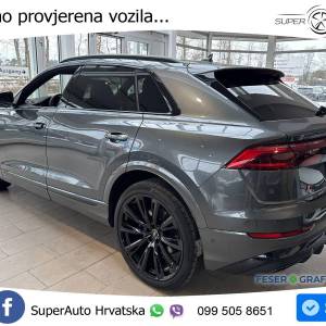 Audi Q8 50 TDI quattro S line 286 KS, PANO+ZRAČ+360+GR SJED+ACC+KEY+LANE