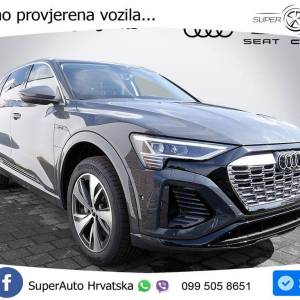 Audi Q8 e-tron 50 quattro S line 340 KS, ZRAČ+KAM+KEY+GR SJED+VIRT+LANE