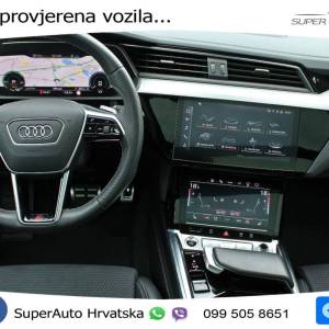 Audi Q8 e-tron 50 SB quattro S line 340 KS, ZRAČ+PANO+360+GR SJED+KEY+VIRT+LANE