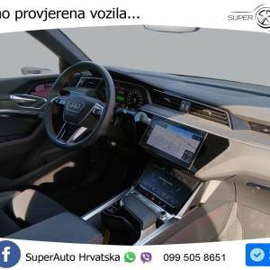Audi Q8 e-tron 55 SB quattro S line 408 KS, PANO+ZRAČ+KAM+GR SJED+ACC+KEY+VIRT