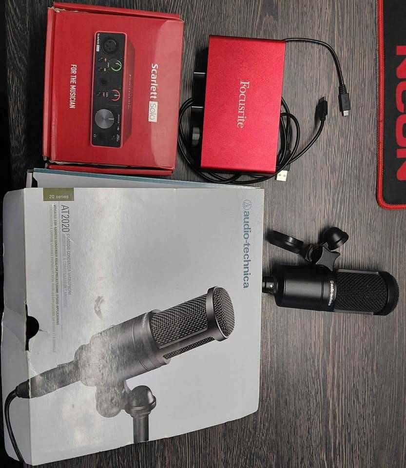 AUDIO TECHNICA AT2020+SCARLETT SOLO 3RD GEN