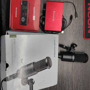 AUDIO TECHNICA AT2020+SCARLETT SOLO 3RD GEN