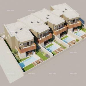 Bale. Moderna kuća u nizu s bazenom, 148,56 m²