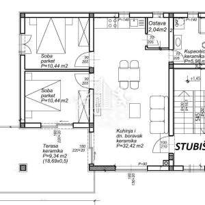 Bibinje – apartman s 2 spavaće sobe, visoko prizemlje