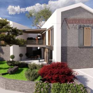 Biograd na moru građevinsko zemljište 756 m2 dozvola za 3 stana - novo