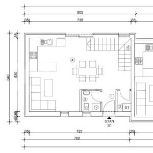 Brezovica, projekt Zadvorska 4, kuće u nizu s vrtom i 2PM