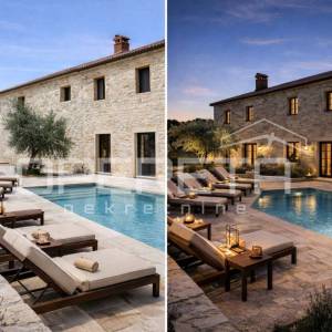 Buje, Kaštel - imanje 1909 m2 s ugostiteljskom namjenom i smještajem