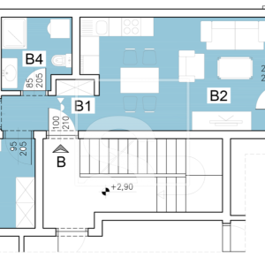 Dvosoban stan - 1. kat - novogradnja