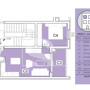 Dvosoban stan s dva parkirna mjesta - novogradnja - PRILIKA
