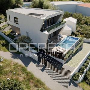 Ekskluzivno građevinsko zemljište iznad Splita – projekt luksuzne vile s bazenom