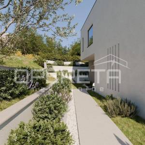 Ekskluzivno građevinsko zemljište iznad Splita – projekt luksuzne vile s bazenom