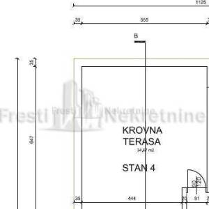  "EURO-HORTUS" S-4 _ 3SOBAN STAN 115m2 S KROVNOM TERASOM-PANORAMSKI POGLED, GPM 20m2