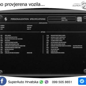 Ferrari 296 GTS 3.0 V6 PHEV Aut. 830 KS, LED+360+GR SJED+VIRT+ASIST