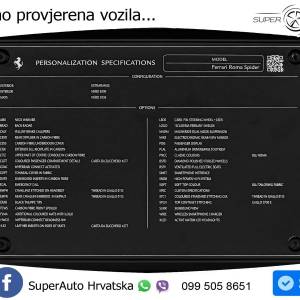 Ferrari Roma Spider 3.9 V8 Aut. 620 KS, ACC+LED+360+GR SJED+VIRT+ASIST