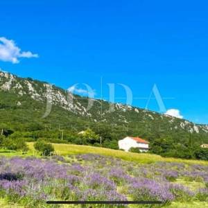 Građevinsko zemljište 1.250 m² s dozvolom i temeljima – Bribir, pogled more