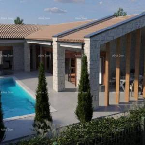 GRAĐEVINSKO ZEMLJIŠTE S PROJEKTOM ZA MODERNU ISTARSKU VILU, Buje