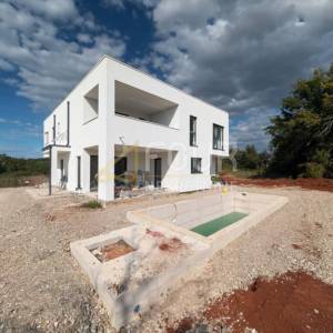 Istra, Loborika, novogradnja, kuća s bazenom