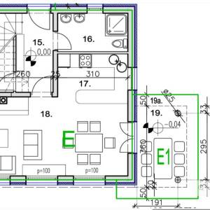 Istra, okolica Poreča – kuća u nizu s vrtom i pogledom na more
