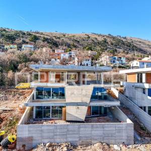 Istra, Plomin-okolica, luksuzna vila u novogradnji sa panoramskim pogledom na mo