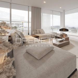 Istra, Plomin-okolica, luksuzna vila u novogradnji sa panoramskim pogledom na mo