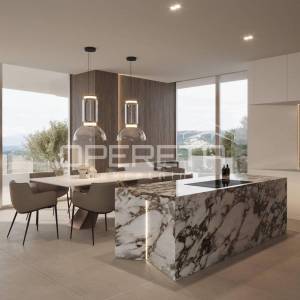 Istra, Plomin-okolica, luksuzna vila u novogradnji sa panoramskim pogledom na mo