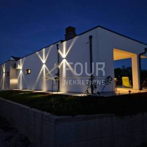 Istra, Rovinjsko Selo, novogradnja, moderna prizemnica s bazenom