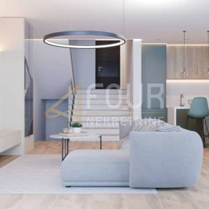 Kastav, Rubeši, kuća u nizu, novogradnja, pogled na more