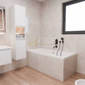 Kastav, Rubeši, kuća u nizu, novogradnja, pogled na more