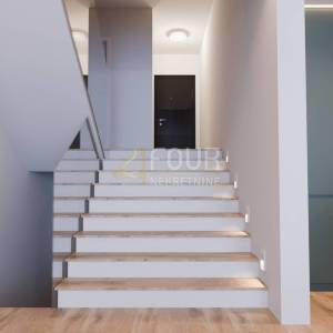 Kastav, Rubeši, kuća u nizu, novogradnja, pogled na more