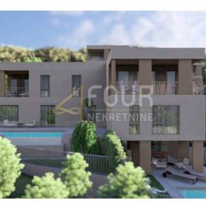 Kostrena, kvalitetna novogradnja, 166.46m2, dvoetažni 3s+db, bazen