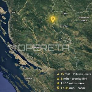 Kuća za obnovu blizu NP Plitvička jezera na parceli 1021 m2