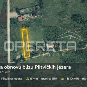 Kuća za obnovu blizu NP Plitvička jezera na parceli 1021 m2