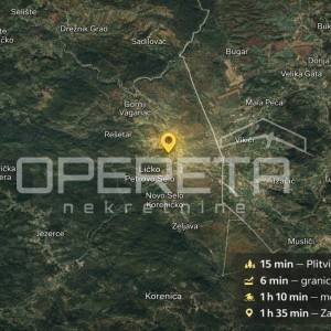 Kuća za obnovu blizu NP Plitvička jezera na parceli 1021 m2