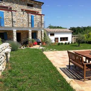 Labin okolica, Kamena kuća s bazenom i velikom okućnicom