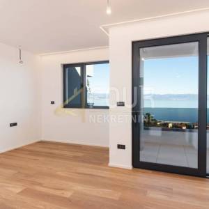 Lovran, novogradnja, 3s+db, 142.11m2, terasa, okućnica, pogled na more