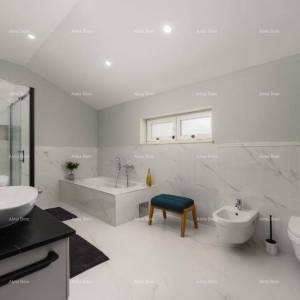 Luksuzna, potpuno namještena istarska vila s studio apartmanom, bazenom i pogledom na more, Kanfanar!