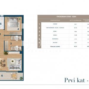 Novi Vinodolski 2S+DB u eksluzivnoj novogradnji