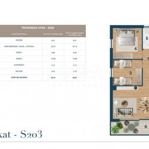 Novi Vinodolski 2S+DB u eksluzivnoj novogradnji
