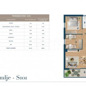 Novi Vinodolski 2S+DB u eksluzivnoj novogradnji