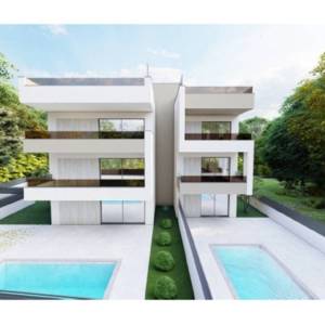 Novogradnja – Dvosoban stan s terasom 76 m², pogled na more, Sukošan