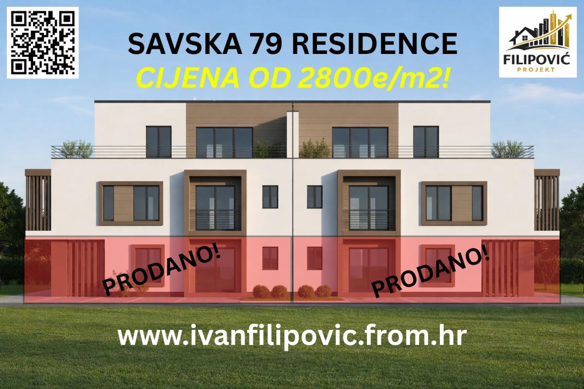 Novogradnja Sesvete, Jelkovec - SAVSKA 79 RESIDENCE