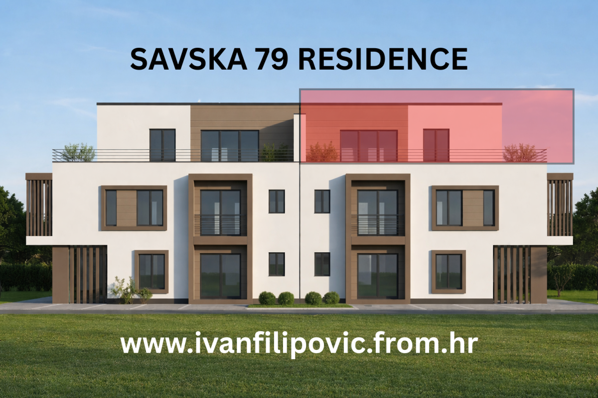 Penthouse 73m2 - K2S3, novogradnja u Sesvetama, Jelkovec - SAVSKA 79 R