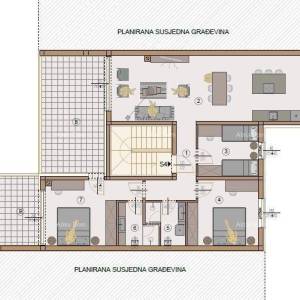 Penthouse, stan 132m2,  Garaža + PM, u novom stambenom kompleksu, Valdebek, Pula!