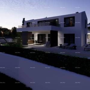 Pogled na more!! Prodaja zemljišta s  građevinskom dozvolom i projektom, okolica Vodnjana!