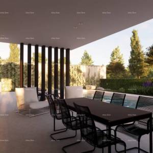 Pogled na more!! Prodaja zemljišta s  građevinskom dozvolom i projektom, okolica Vodnjana!