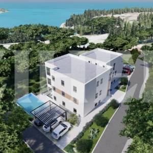 PRODAJA, BRAČ, MILNA, 6 APARTMANA U IZGRADNJI S BAZENOM,  80 m OD MORA